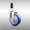 Service Caster 4 Inch 316SS Blue Polyurethane Wheel Swivel 1 Inch Expanding Stem Caster SCC-SS316EX20S414-PPUB-BLUE-1 - alternate 1
